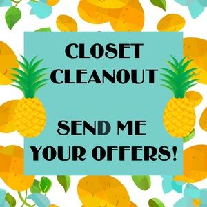 Closet Cleanout Sale! Make me a offer!